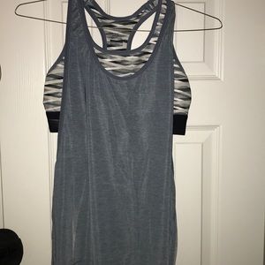 Work out Tank top with built in Sports bra (Nike)